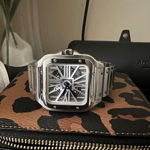 Rebuilt Half-Skeleton Cartier Santos 100